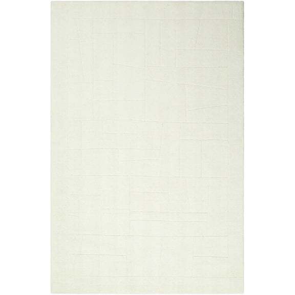 BoutiqueRugs Tupak Contemporary Area Rug - Off White, Light Silver - 2' x 3'
