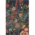 thumbnail image 1 of BoutiqueRugs Tuyet Traditional, Transitional Area Rug - Midnight Blue, Crimson, Coral - 8' x 10', 1 of 7