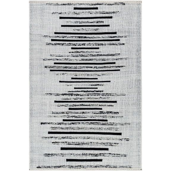 BoutiqueRugs Twila Contemporary Area Rug - Ivory, Black - 2' x 3'