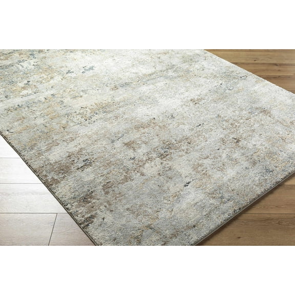 BoutiqueRugs Twyla Contemporary Area Rug - LightGray, LightBeige, Tan - 18" x 18" Sample