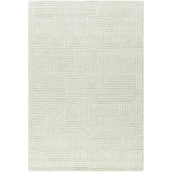 BoutiqueRugs Tyrus Traditional, Transitional Area Rug - Light Silver, Off White, Ash - 2' x 3'