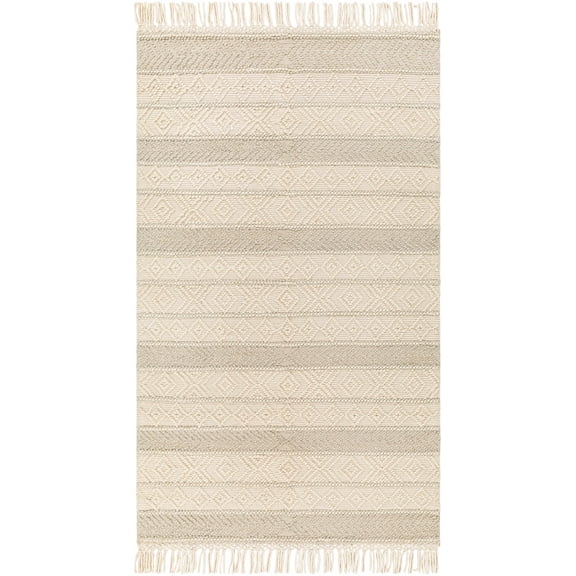 BoutiqueRugs Ummi Traditional, Transitional Area Rug - Ivory, Beige - 27" x 45"