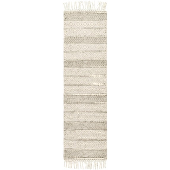 BoutiqueRugs Ummi Traditional, Transitional Runner Rug - Ivory, Beige - 2'3" x 7'6" Runner