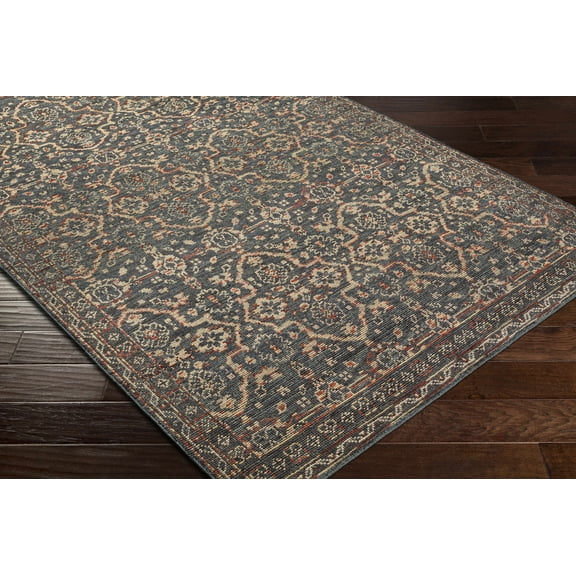 BoutiqueRugs Urbancrest Traditional Area Rug - Beige, Burgundy, Charcoal - 2' x 3'