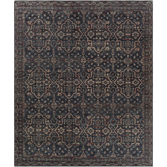 BoutiqueRugs Urbancrest Traditional Area Rug - Beige, Burgundy, Charcoal - 2' x 3'