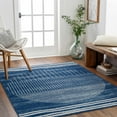thumbnail image 1 of BoutiqueRugs Urja Contemporary Area Rug - Navy, Cream, Denim - 6'7" Square, 1 of 10