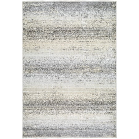 BoutiqueRugs Uzima Contemporary Area Rug - Medium Gray, Gray, Light Slate - 9' x 12'7"