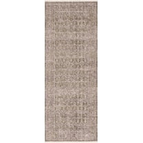 BoutiqueRugs Uzuri Farmhouse Runner Rug - Machine Washable - Outdoor Safe - Beige, Sage Green - 2'7" x 7'3" Runner
