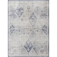 thumbnail image 1 of BoutiqueRugs Valin Boho Traditional Floral Oversized Area Rug - Colorful Oriental Patterned Carpet for Living Room, Bedroom - Navy, Cream, Beige - 8'10" x 12'6" (9x12), 1 of 8