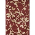 thumbnail image 1 of BoutiqueRugs Vancleave Contemporary Floral Area Rug - Modern Patterned Leaf Carpet for Living Room, Bedroom - Rust, Sage, Cream - 5'3" x 7'7" (5x7), 1 of 13