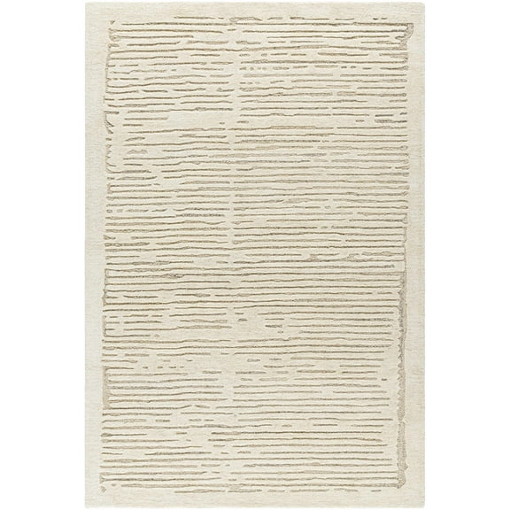 BoutiqueRugs Vanhi Contemporary Area Rug - Pearl, Ash, Tan - 2' x 3'