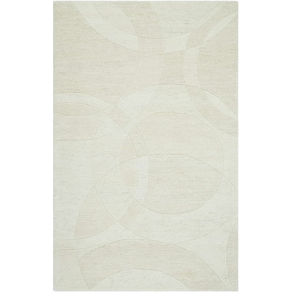 BoutiqueRugs Ville Contemporary Area Rug - Light Silver - 8' x 11'