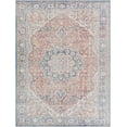 thumbnail image 1 of BoutiqueRugs Wacousta Cotton Blend Boho Oriental Medallion Oversized Area Rug -Traditional Floral Carpet for Living Room - Machine Washable - Red, Blue, Green - 9'3" x 12' (9x12), 1 of 11