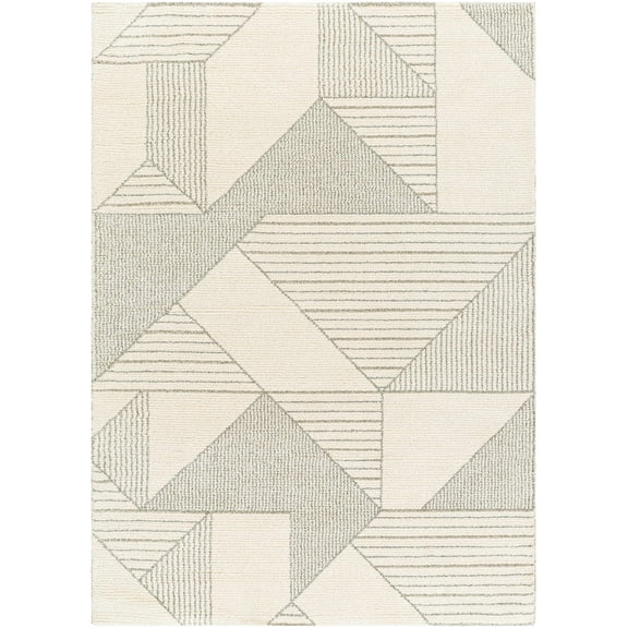 BoutiqueRugs Wald Contemporary Area Rug - Rose Cream, Multi Brown, Driftwood - 7'10" x 10'