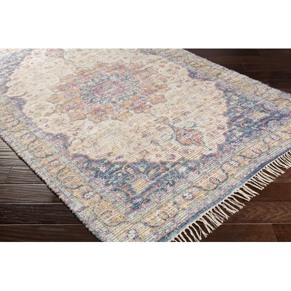 BoutiqueRugs Wallburg Bohemian/Global Area Rug - Tan, Orange, Purple - 8' x 10'