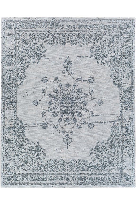 BoutiqueRugs Wandina Traditional Area Rug - Teal, Gray, Tan - 2'7" x 3'11"