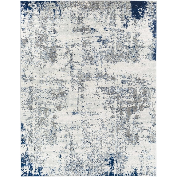 BoutiqueRugs Warburton Contemporary Area Rug - Charcoal, Gray, Off White - 5'3" x 7'3"