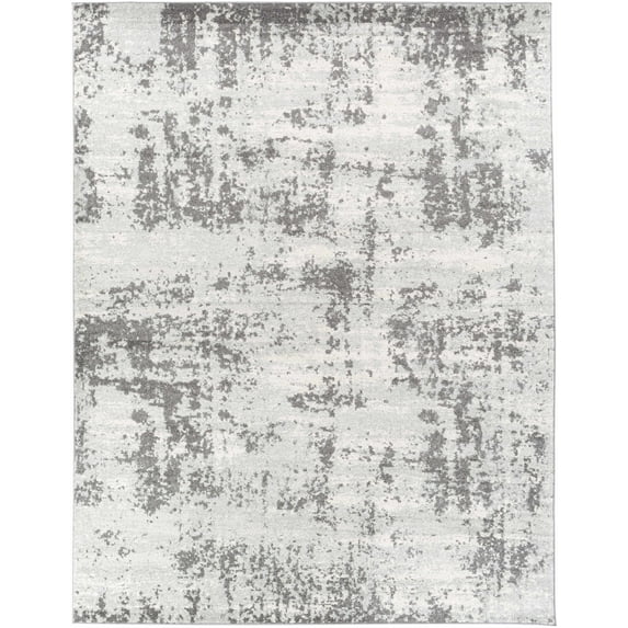 BoutiqueRugs Wattisham Contemporary Area Rug - Charcoal, Gray, Off White - 5'3" x 7'3"