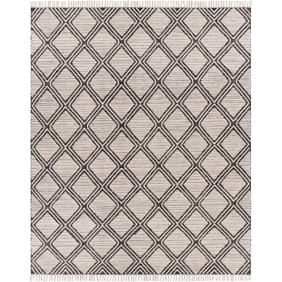 BoutiqueRugs Wausa Bohemian, Transitional Area Rug - Black, Cream - 2' x 3'