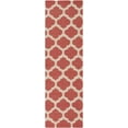 thumbnail image 1 of BoutiqueRugs Whitelaw Geometric Runner Rug - Dark Pink, Beige - 2'6" x 8' Runner, 1 of 6