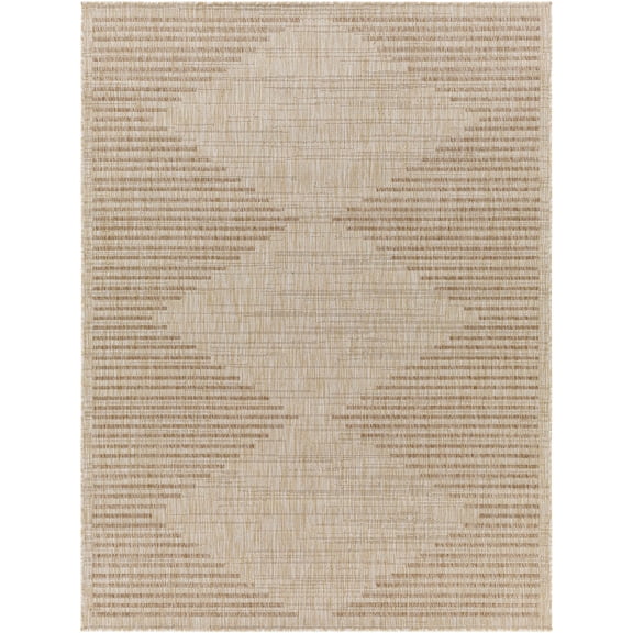 BoutiqueRugs Winmalee Bohemian, Transitional Area Rug - Outdoor Safe - Tan, Cream, Beige - 5'3" x 7'