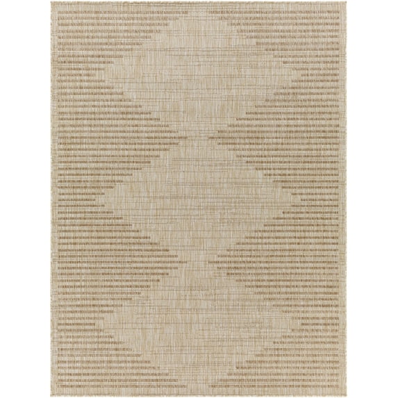 BoutiqueRugs Winmalee Bohemian, Transitional Area Rug - Outdoor Safe - Tan, Cream, Beige - 7'10" x 10'