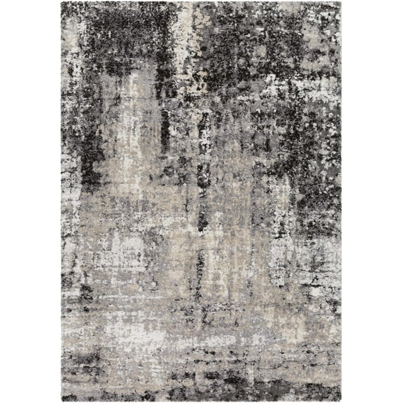 BoutiqueRugs Witchford Contemporary Area Rug - Tan, Gray, Black - 5'3" x 7'3"