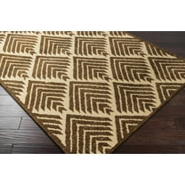 BoutiqueRugs Wrexham Geometric Area Rug - Dark Brown, Beige - 2' x 3'