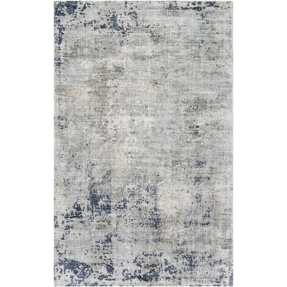 BoutiqueRugs Yandina Contemporary Area Rug - Navy, Gray, Beige - 8'10" x 12'
