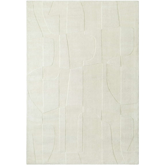 BoutiqueRugs Yaniv Contemporary Area Rug - Light Silver - 2' x 3'