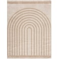 thumbnail image 1 of BoutiqueRugs Yasuo Contemporary Area Rug - Machine Washable - Peach, Beige - 5'3" x 7', 1 of 9