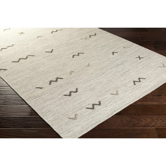 BoutiqueRugs Yelm Bohemian, Transitional Area Rug - Light Gray, Light Brown - 8' x 11'