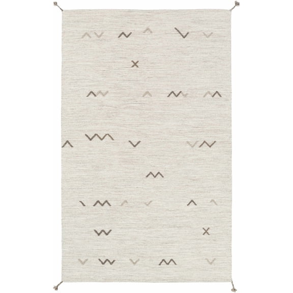 BoutiqueRugs Ivory Solid Transitional 9x14 Large Area Rug Wool Hand Woven Light Gray Bohemian Yelm Great Room Open Concept Master Bedroom Large Dining Room Stain Resistant Non-Shedding Pet Friendly