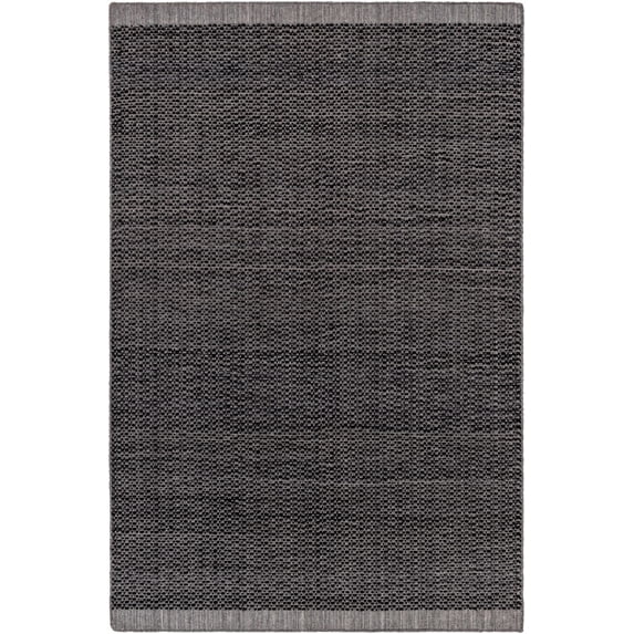 BoutiqueRugs Yuna Traditional, Transitional Area Rug - Black, Charcoal - 8' x 10'