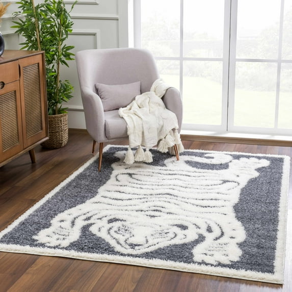 BoutiqueRugs Zane Farmhouse Runner Rug - Cream - 2'7" x 7'3" Runner
