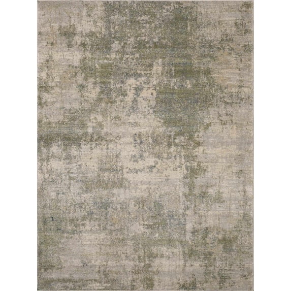BoutiqueRugs Zazie Contemporary Area Rug - LightGray, LightBeige, LightOlive - 6'7" x 9'2"
