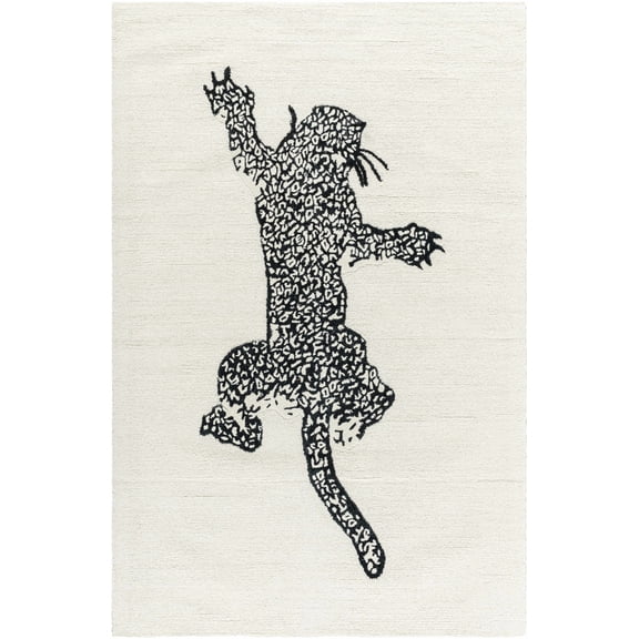 BoutiqueRugs Zosia Contemporary Area Rug - Off White, Black - 6' x 9'