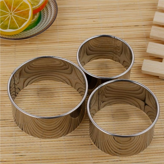 Boutique Sales Today Clearance Dessert Molds 3Pcs Baking for Cooking Stainless Cutters Dumpling Molds Kitchen，Dining Bar
