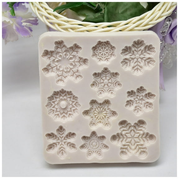 Boutique Sales Today Clearance Dessert Molds Silicone Cake Baking Snowflake Silicone Molding Cake Mould