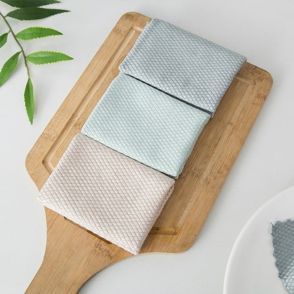 Boutique Sales Today Clearance Household Cleaning Cloth Cleaning Kitchen Utensils Set 3PC Special Cloth for Glass Cleaning No Kitchen Removal tools Items