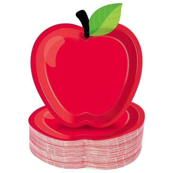 Boutique Sales Today Clearance Kitchen Mat 24PCS Red Paper Plates Decorations Back to School Paper Plates First Day of School Schools Disposable Tableware for 24 Guests for Christmas Kindergarten