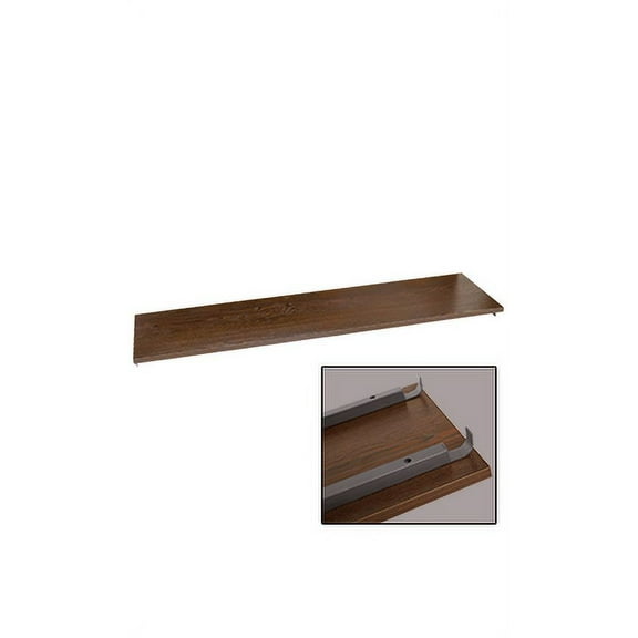 Boutique Vintage 48 inch Dark Walnut Shelf for Outrigger