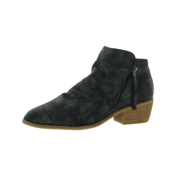 Boutique by Corkys Womens Butternut Faux Leather Block Heel Ankle Boots