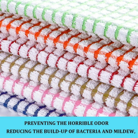 BoutiqueClearance Household Cleaning Cloth Kitchen Dish towels 16 Inch X 25 Inch Cotton Kitchen towels and Dishcloths Dish Cloths for Washing Dishes Dish Rags for Drying Dishes Kitchen Wash Clothes