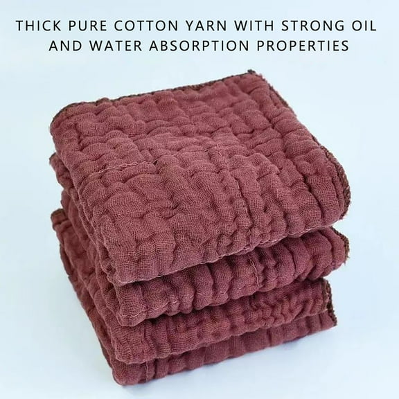 BoutiqueClearance Household Cleaning Cloth Washcloths Soft Face Cloths for Newborn Absorbent Bath Wash Cloths Wipes Burp Rag toddlers Stuff Baby Registry As Shower Bath towels and Kitchen Cloths