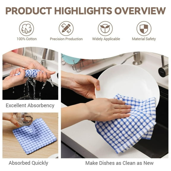 BoutiqueClearance Kitchen Cleaning Appliances Cleaning Kitchen Fast Absorbent Microfiber towels Rags and Cloths Drying Cotton Dish Dish Soft Kitchen Dishcloths towels Dish Cloth Microfiber Wipes