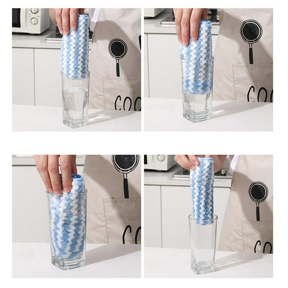 BoutiqueClearance towels Dishcloths Fast Dish Microfiber Cleaning Drying and Cloths Absorbent Super Dish Microfiber Cloth Kitchen towels Cotton Kitchen Dish Soft Rags Cleaning Supplies