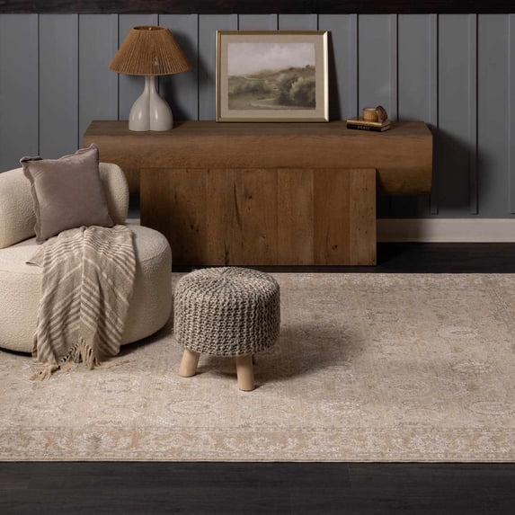 BoutiqueRugs Airlia Traditional Runner Rug - Beige, Ivory, Taupe - 2'7" x 10' Runner