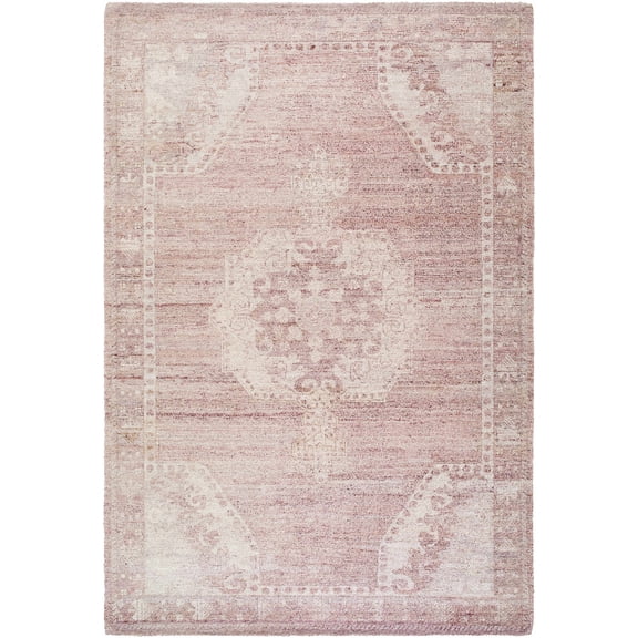 BoutiqueRugs Alafin Traditional Area Rug - Dusty Rose, Blush, Cream - 5' x 7'6"