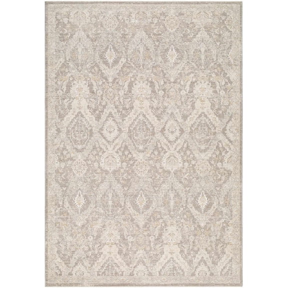 BoutiqueRugs Almaas Traditional Area Rug - Medium Gray, Beige, Cream - 2' x 2'11"